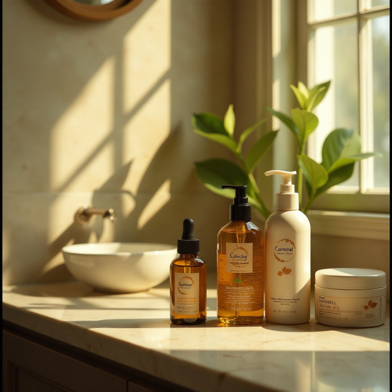 Hair care products for maintaining healthy hair.