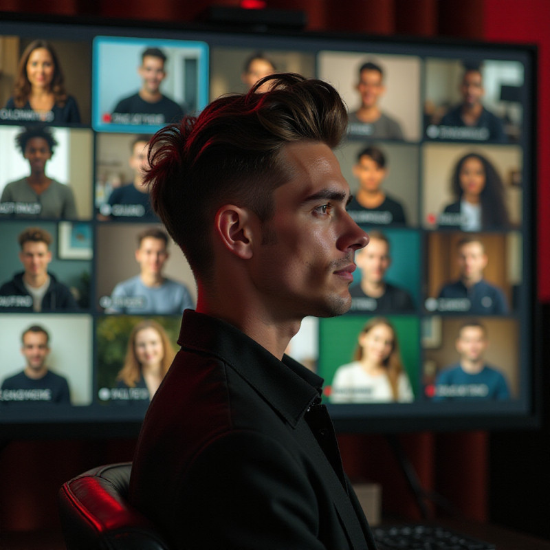 Screenshot of an online quiff hairstyle community.